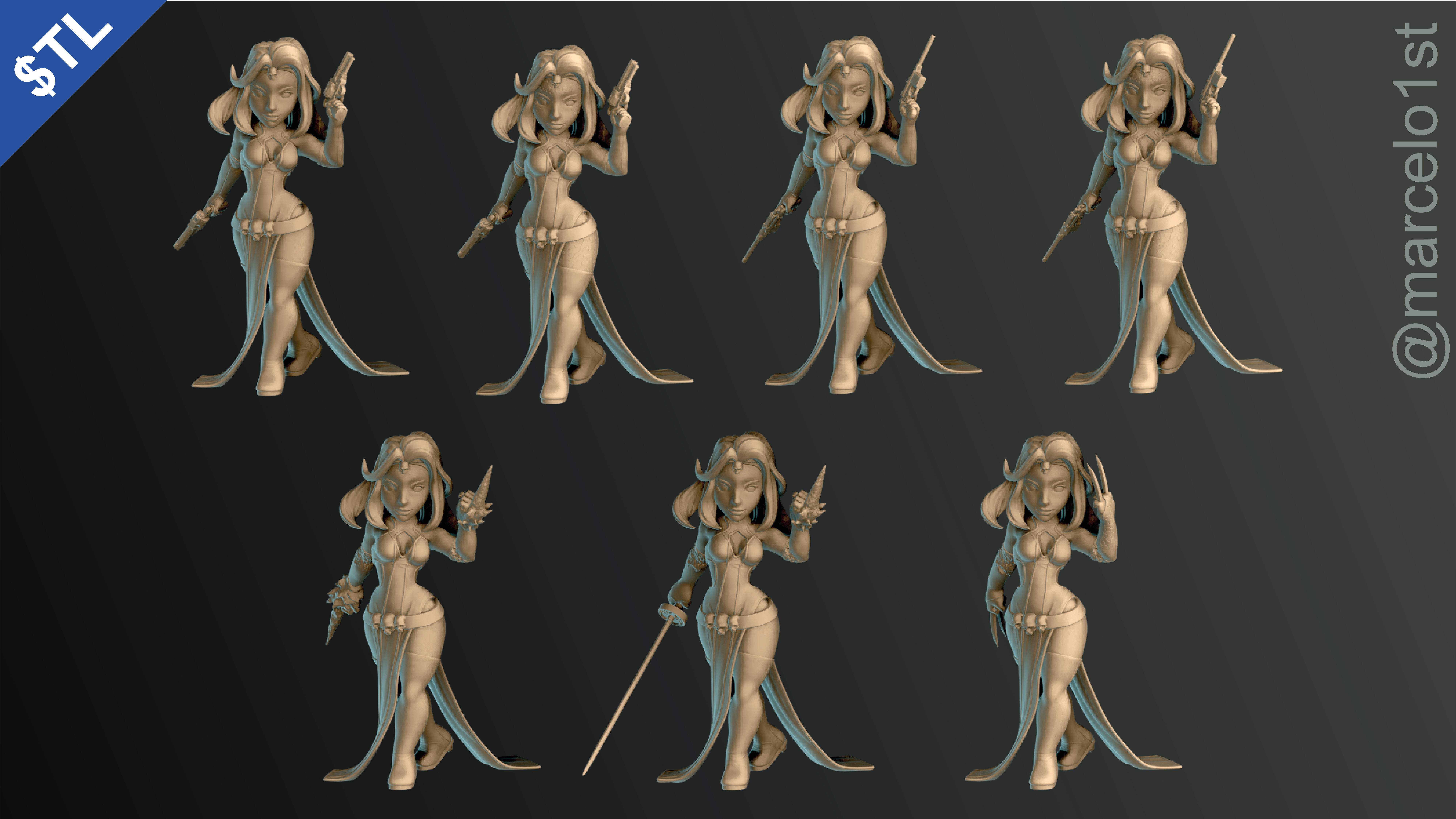 Mystique -  Raven Darkholme - X-men 3D print model_23