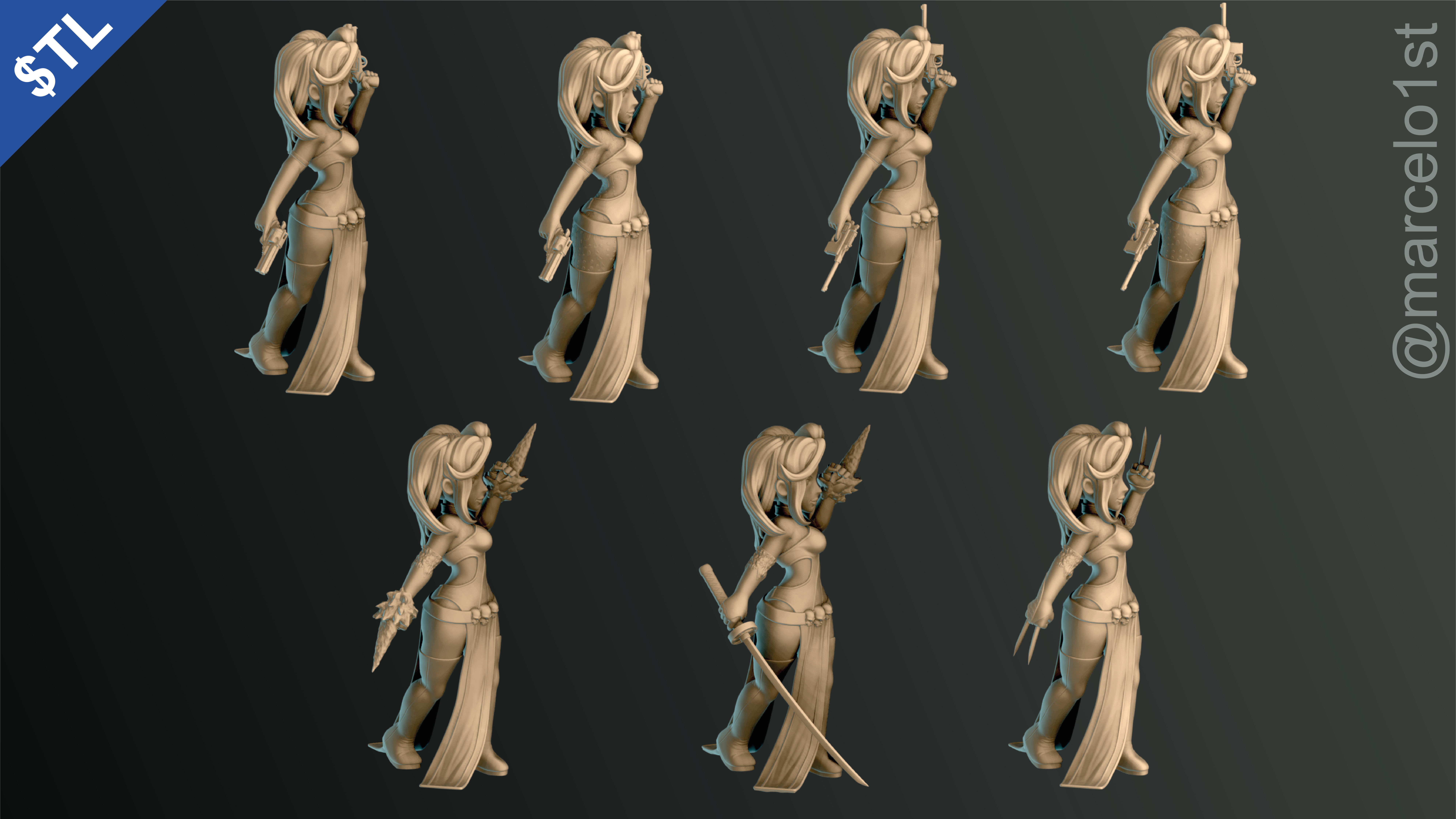 Mystique -  Raven Darkholme - X-men 3D print model_10