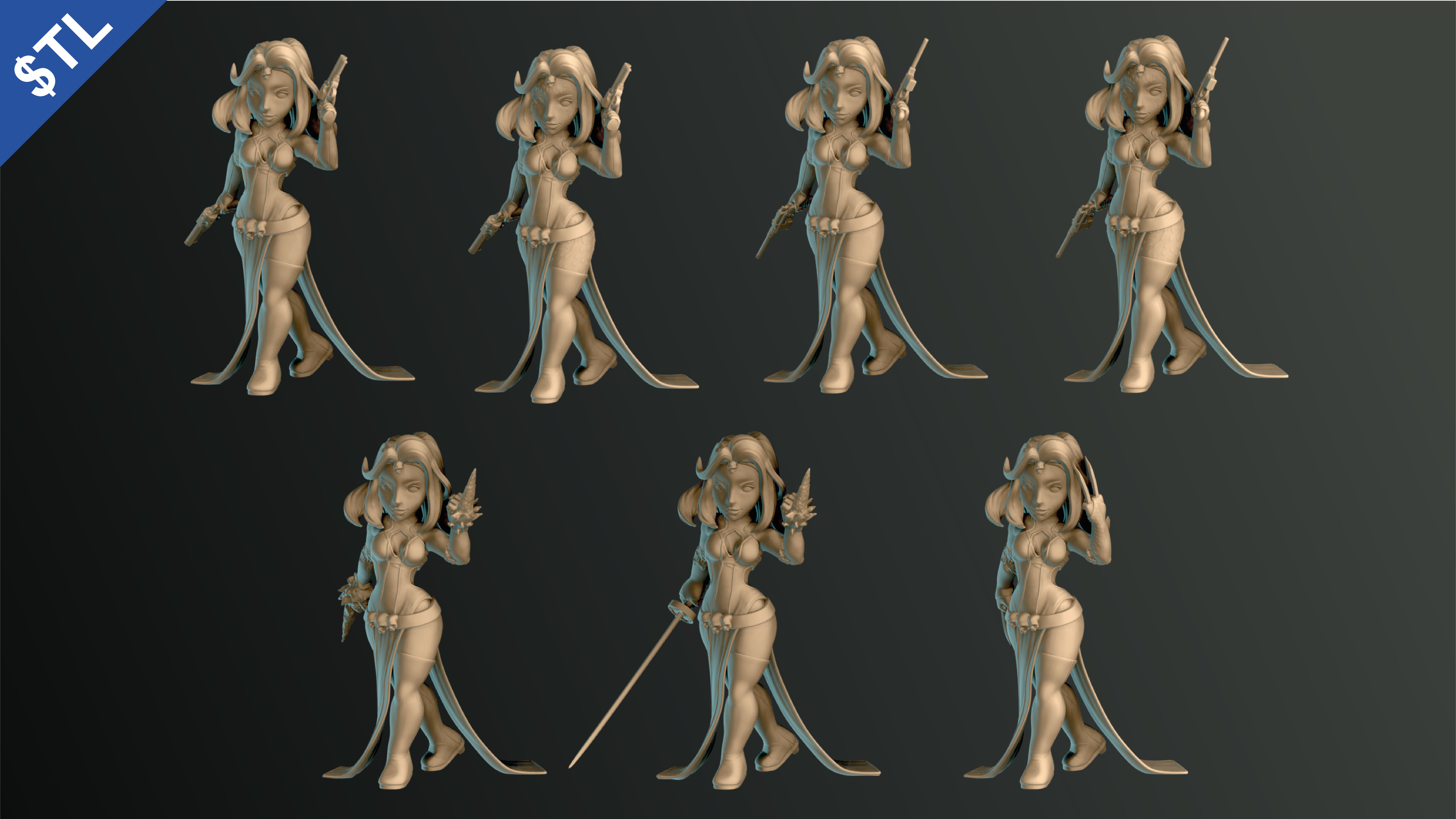 Mystique -  Raven Darkholme - X-men 3D print model_21