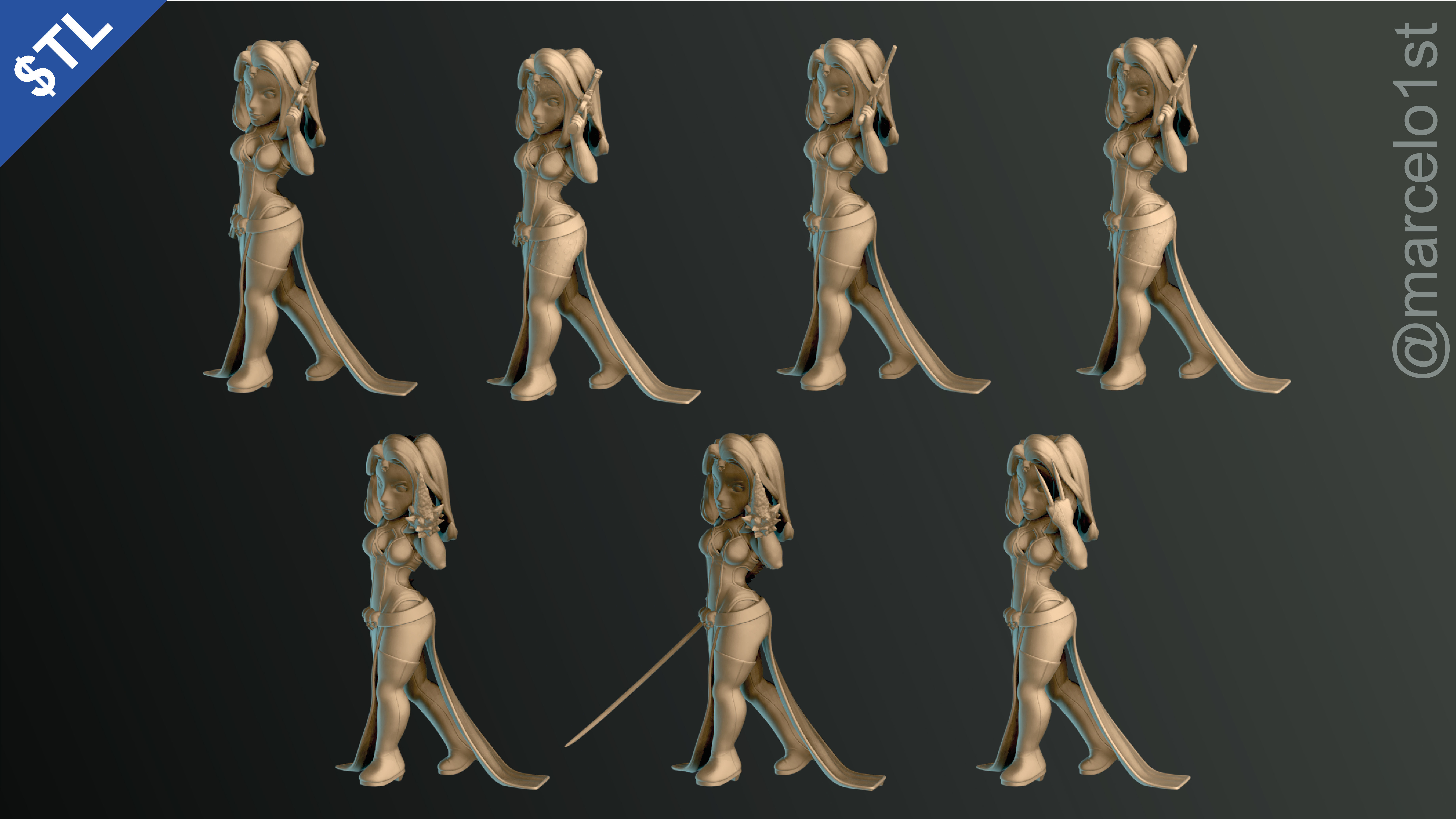 Mystique -  Raven Darkholme - X-men 3D print model_19