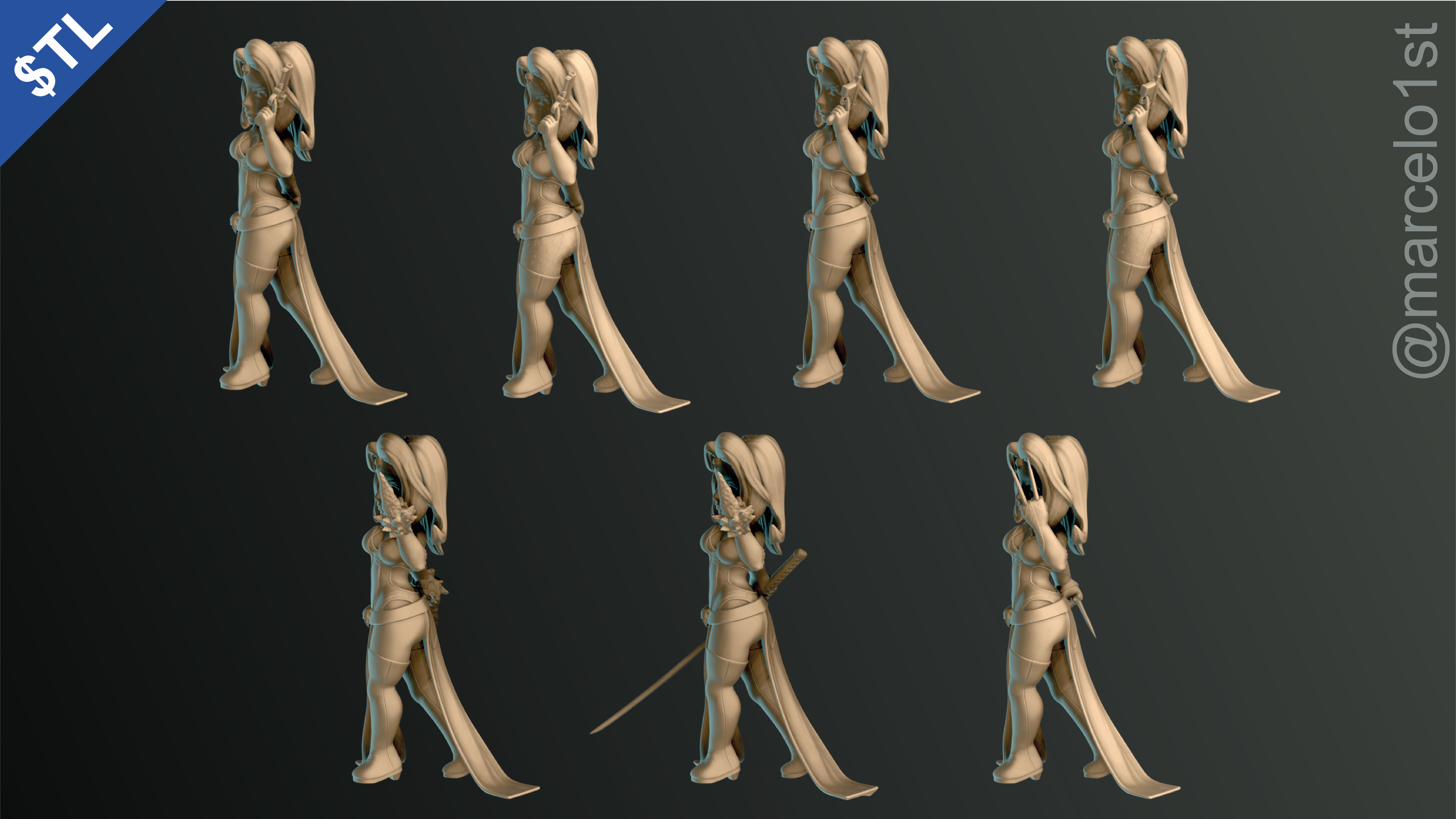 Mystique -  Raven Darkholme - X-men 3D print model_18