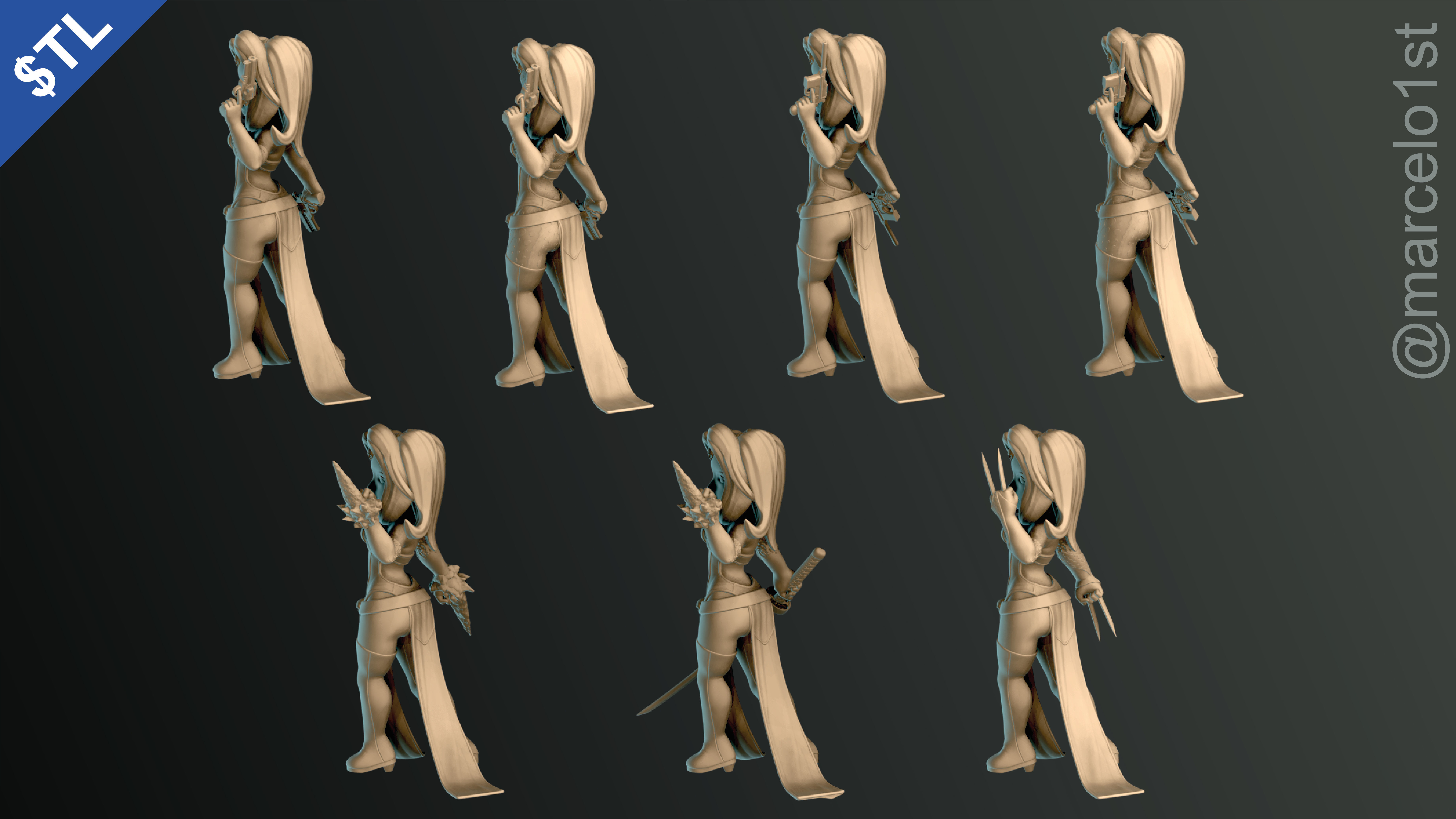 Mystique -  Raven Darkholme - X-men 3D print model_17