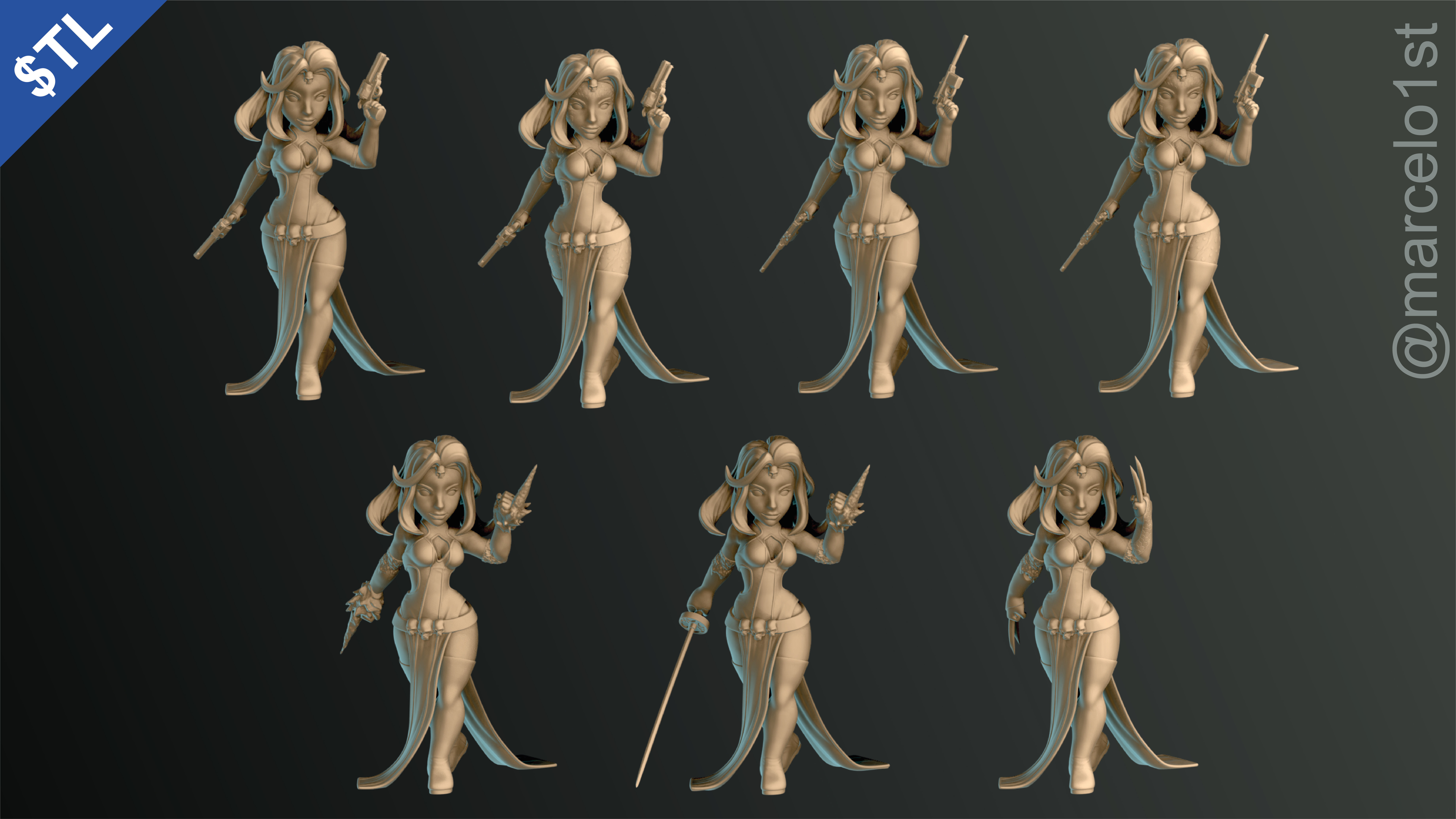 Mystique -  Raven Darkholme - X-men 3D print model_6