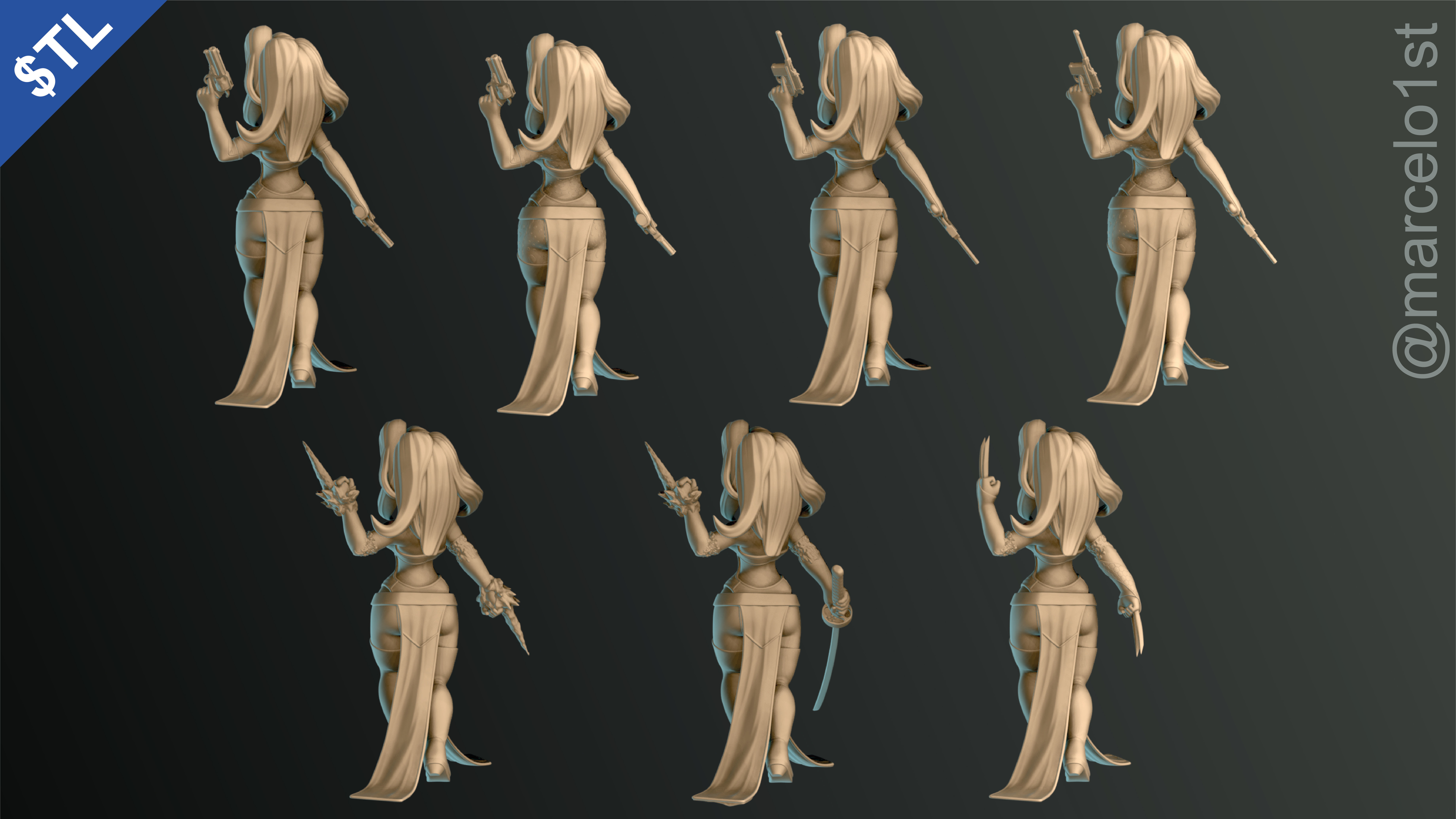 Mystique -  Raven Darkholme - X-men 3D print model_15