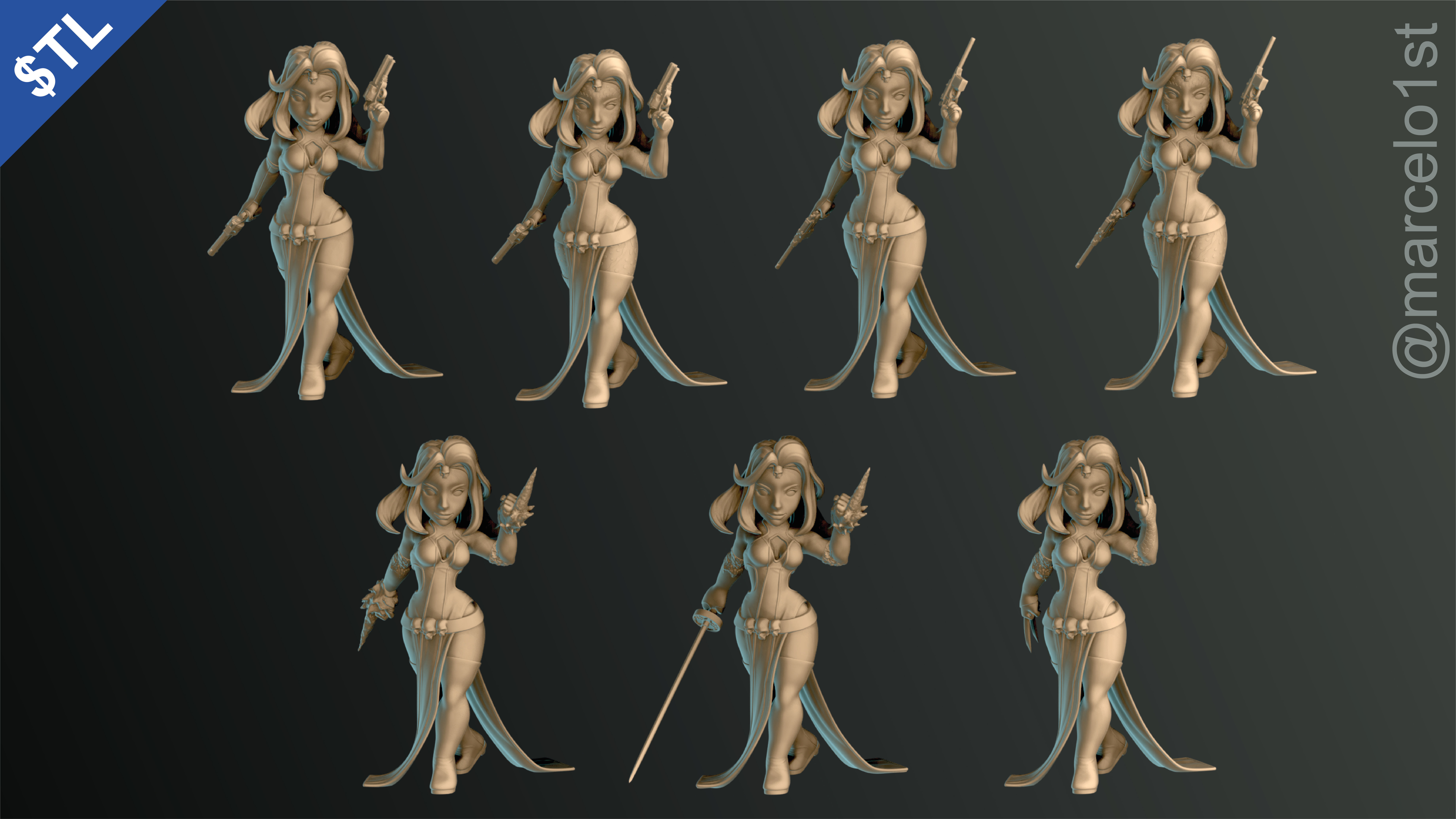 Mystique -  Raven Darkholme - X-men 3D print model_5