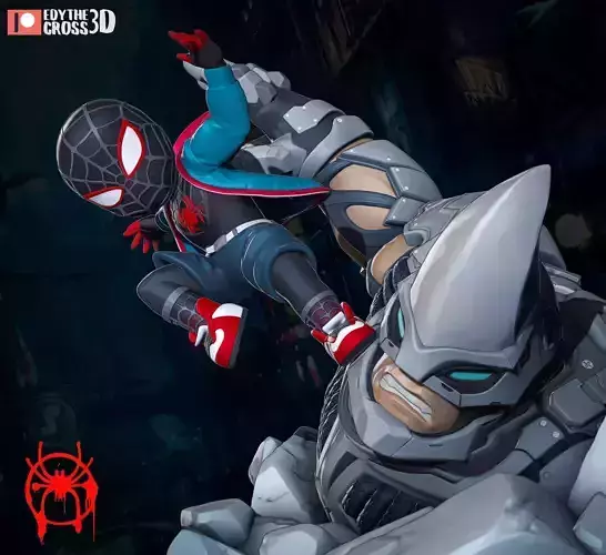 Miles Morales Chibi 3D print model
