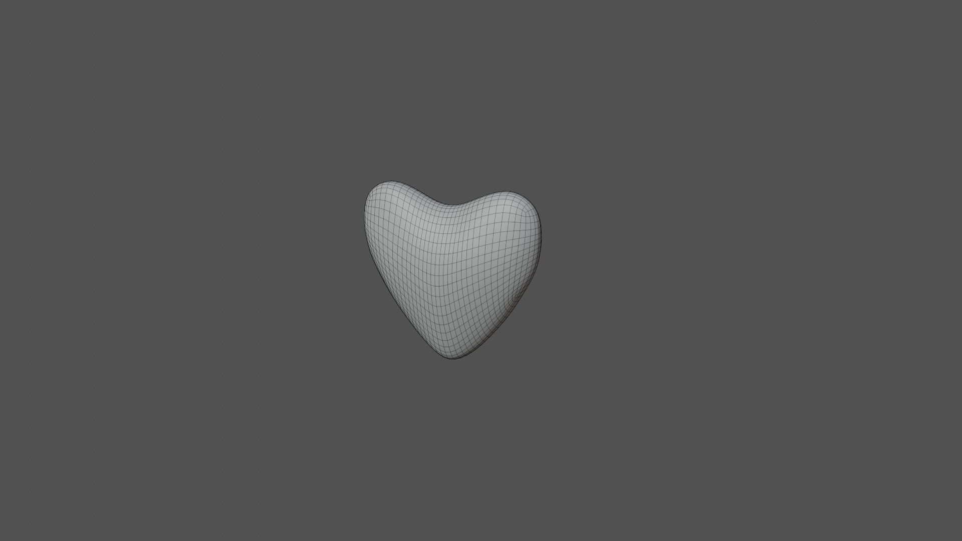 Heart with stars 3D model_5