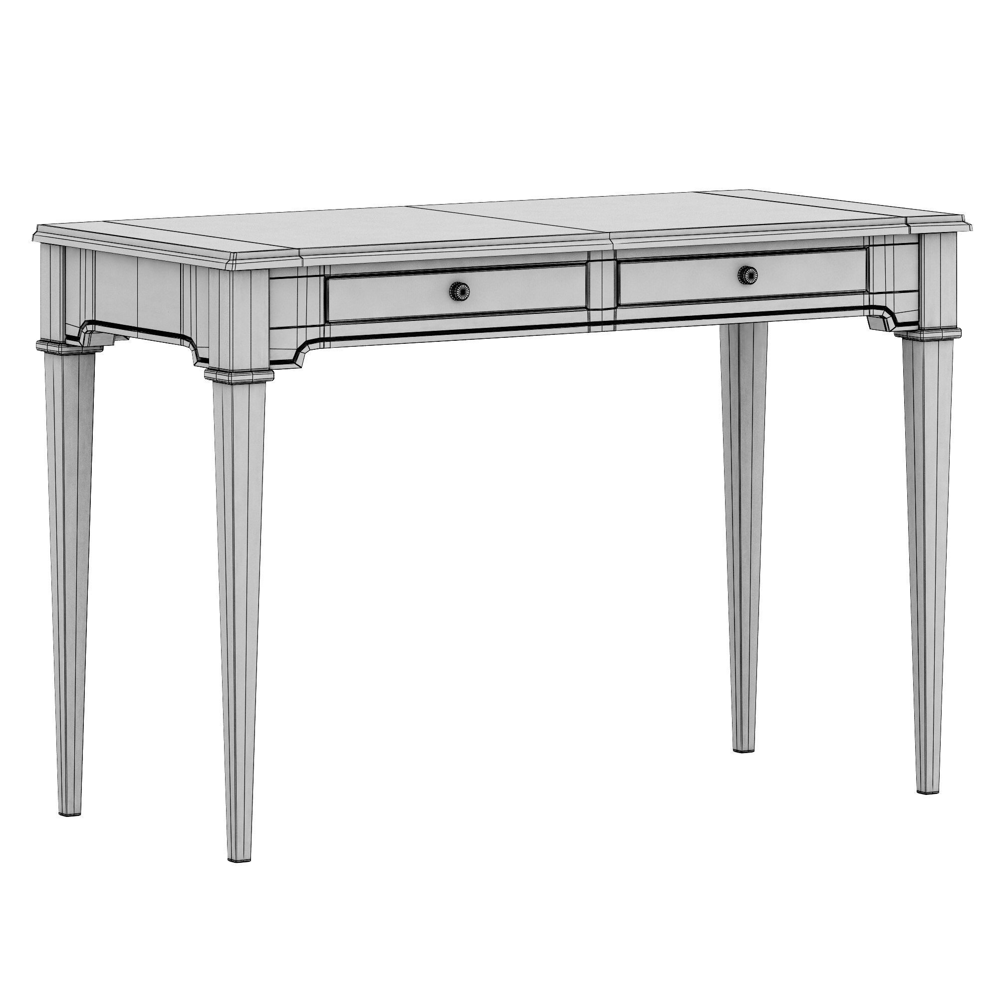 Dantone Home Oxford desk 3D model_7
