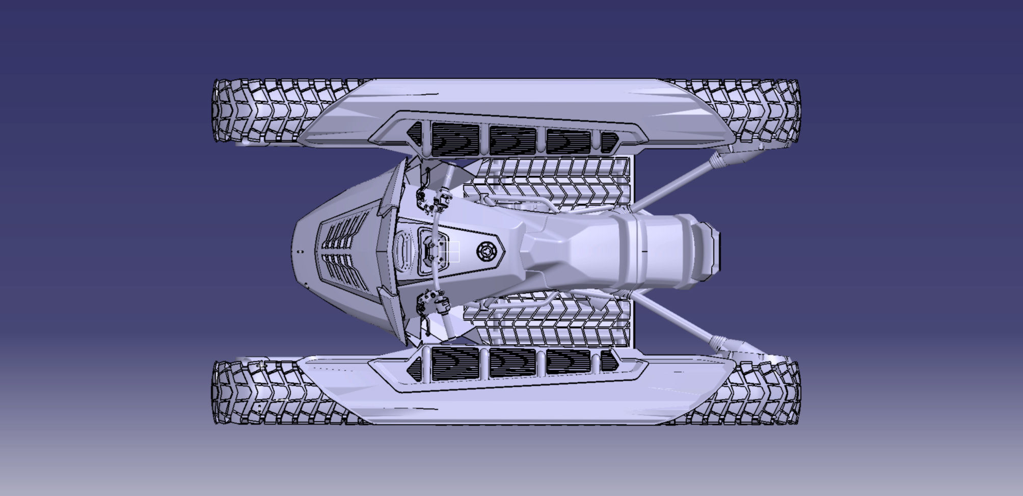  Tracked ATV  3D model_8