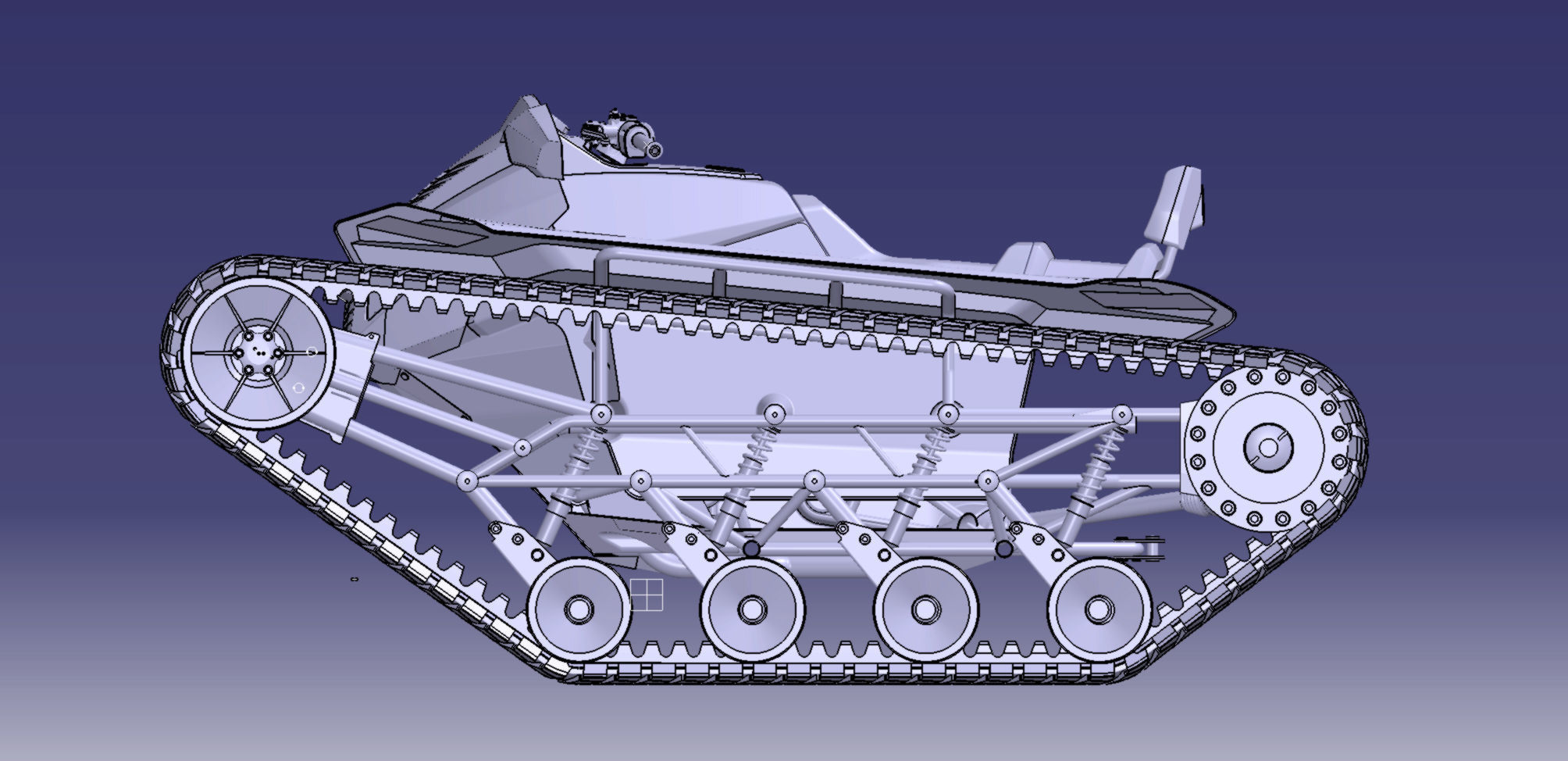  Tracked ATV  3D model_11