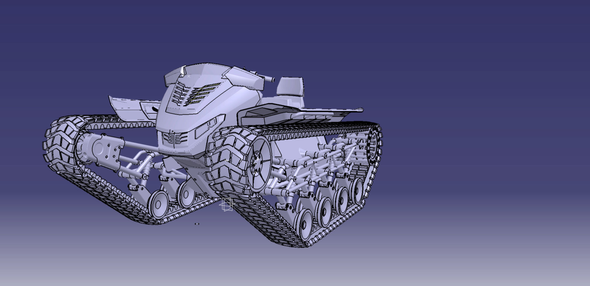  Tracked ATV  3D model_6