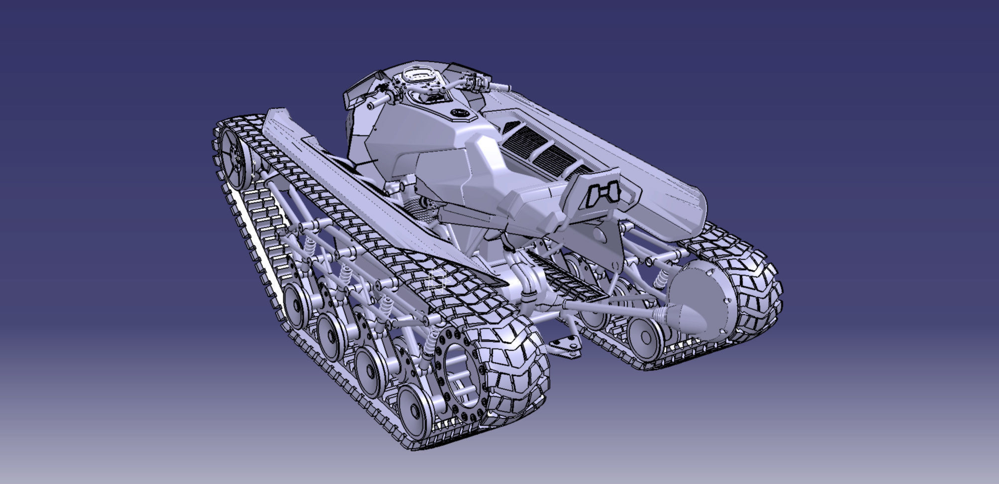  Tracked ATV  3D model_13