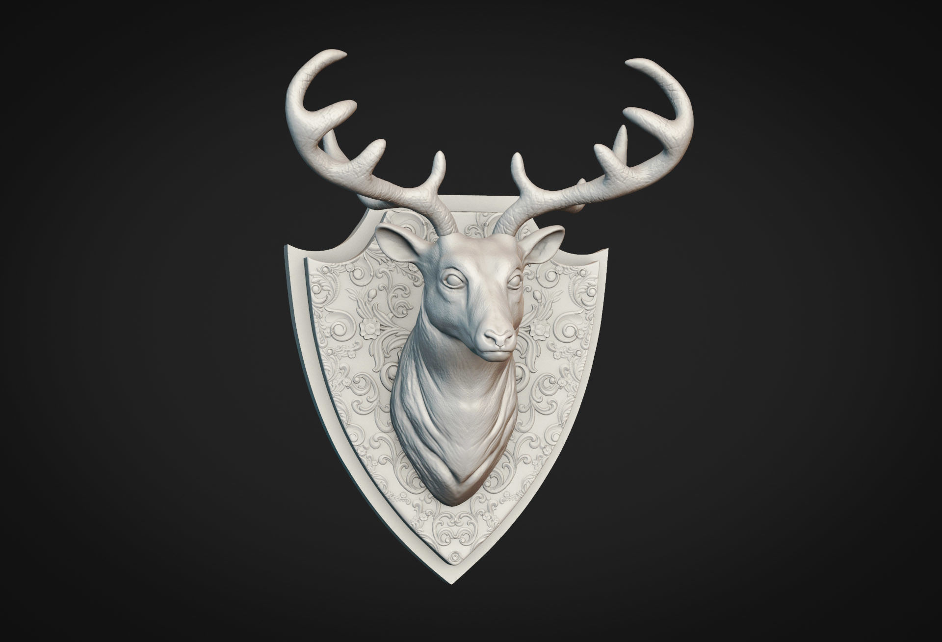 Deer Head 3D model 3D printable | CGTrader