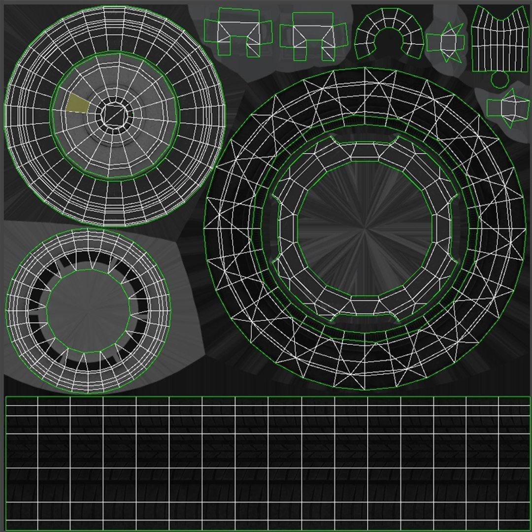 American ambulance car Low-poly 3D model_39