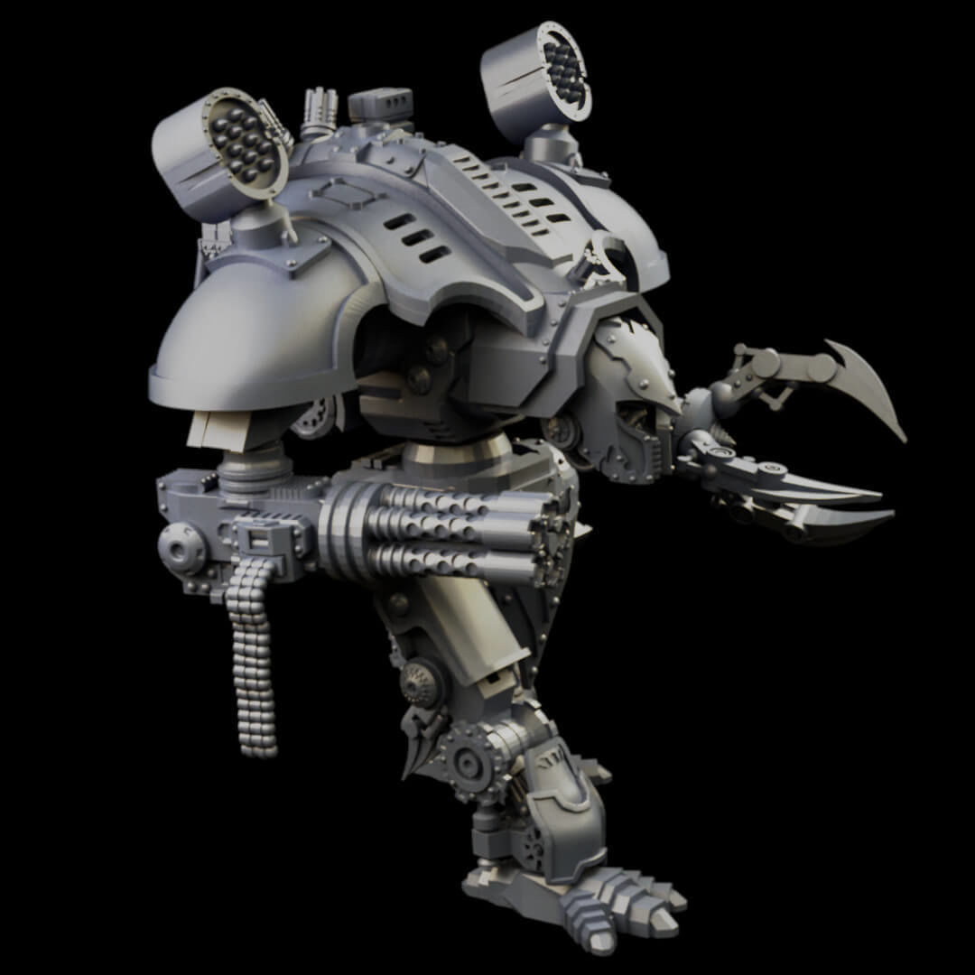 Dogs of War Small War Titans Varied Styles And Weapons 3D print model_9