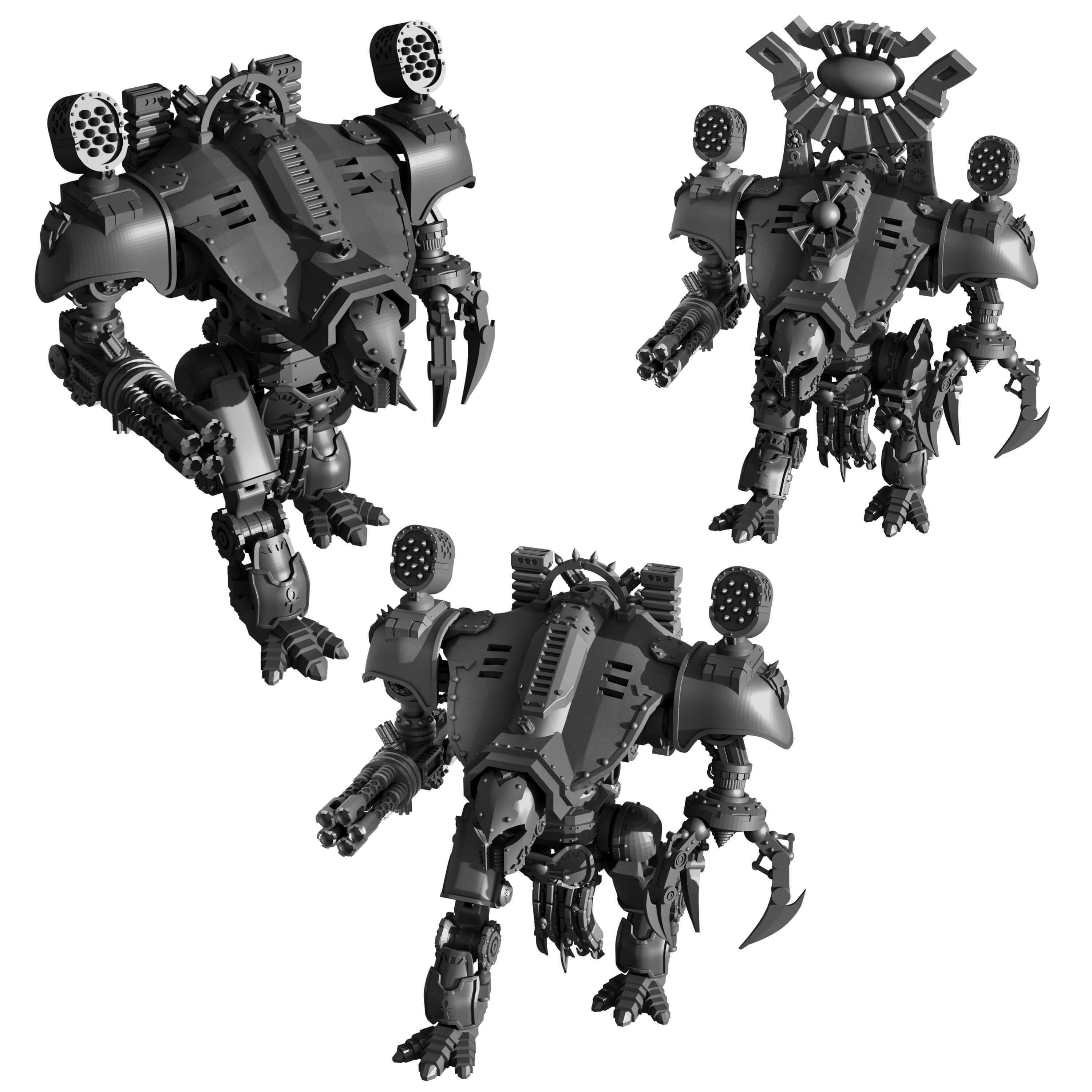 Dogs of War Small War Titans Varied Styles And Weapons 3D print model_23