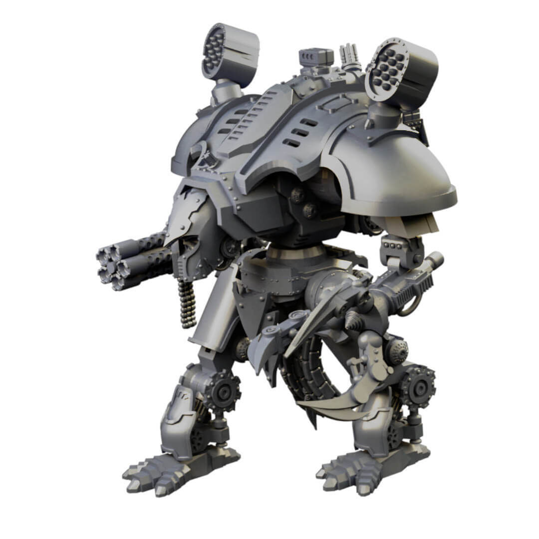 Dogs of War Small War Titans Varied Styles And Weapons 3D print model_10