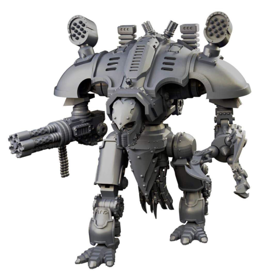 Dogs of War Small War Titans Varied Styles And Weapons 3D print model_16