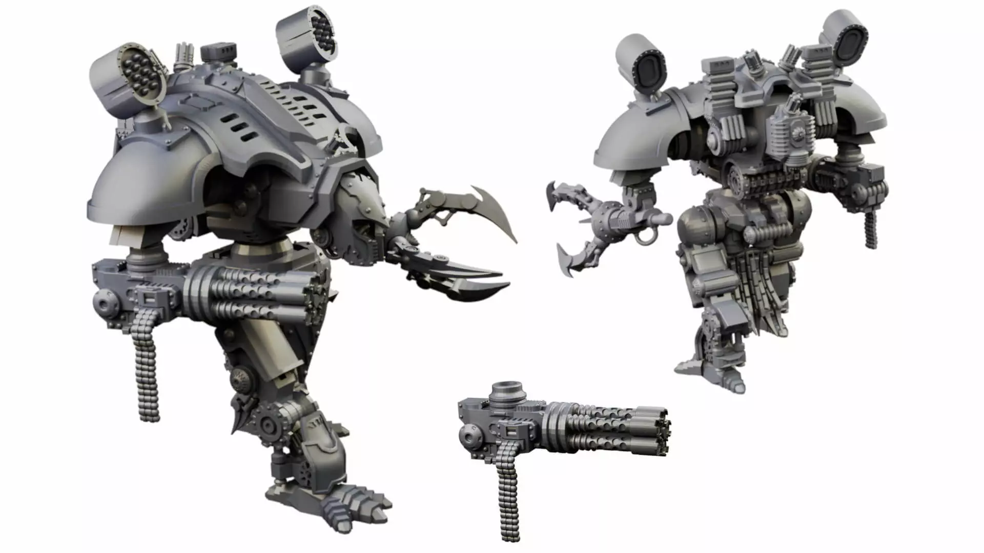 Dogs of War Small War Titans Varied Styles And Weapons 3D print model_0