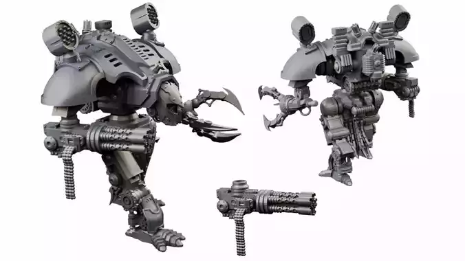 Dogs of War Small War Titans Varied Styles And Weapons 3D print model