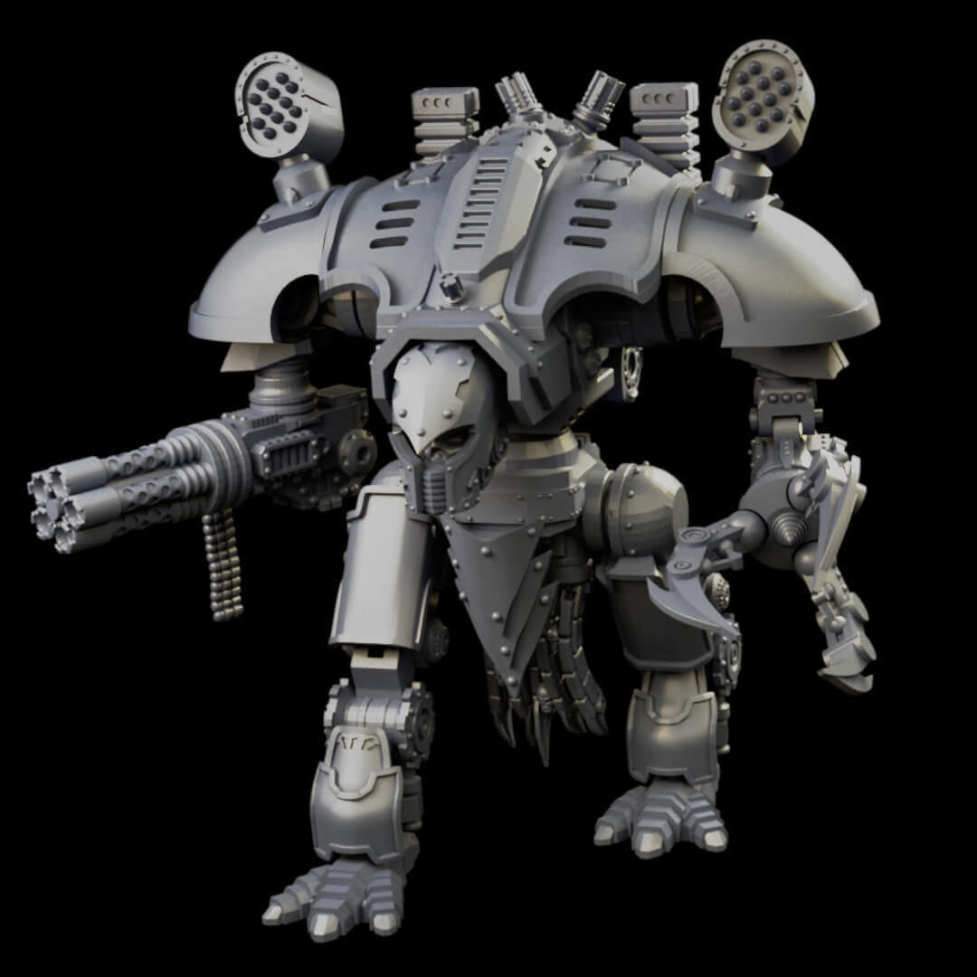 Dogs of War Small War Titans Varied Styles And Weapons 3D print model_17