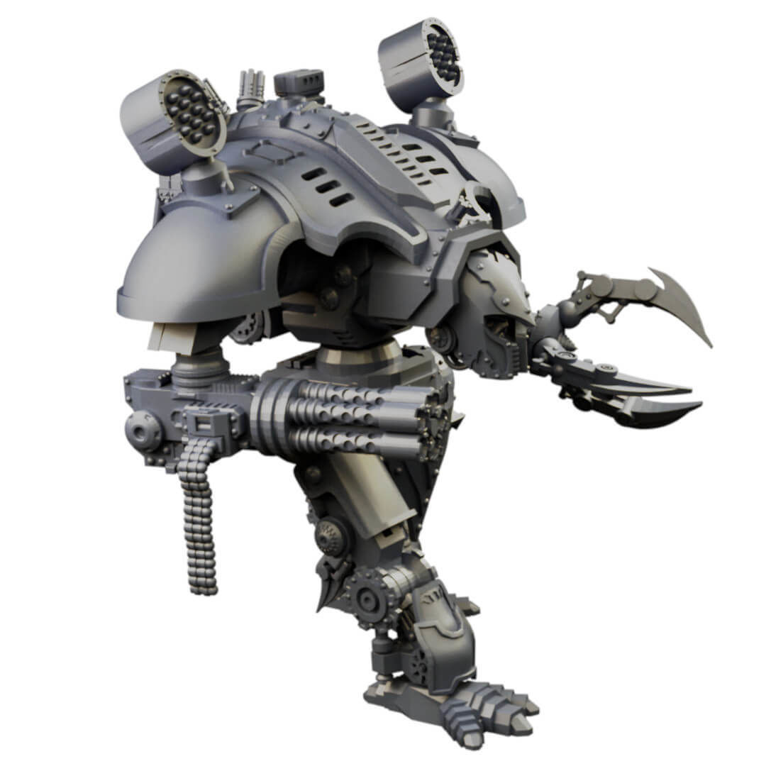 Dogs of War Small War Titans Varied Styles And Weapons 3D print model_8