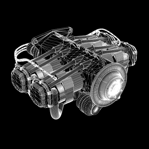 Aircraft Engine 3D model_2