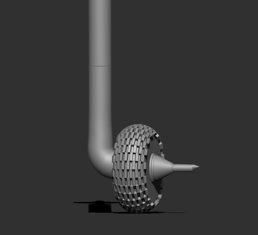 Mandalorian Boba Fett Stick  1to12 Split 3 Parts 3D print model_6