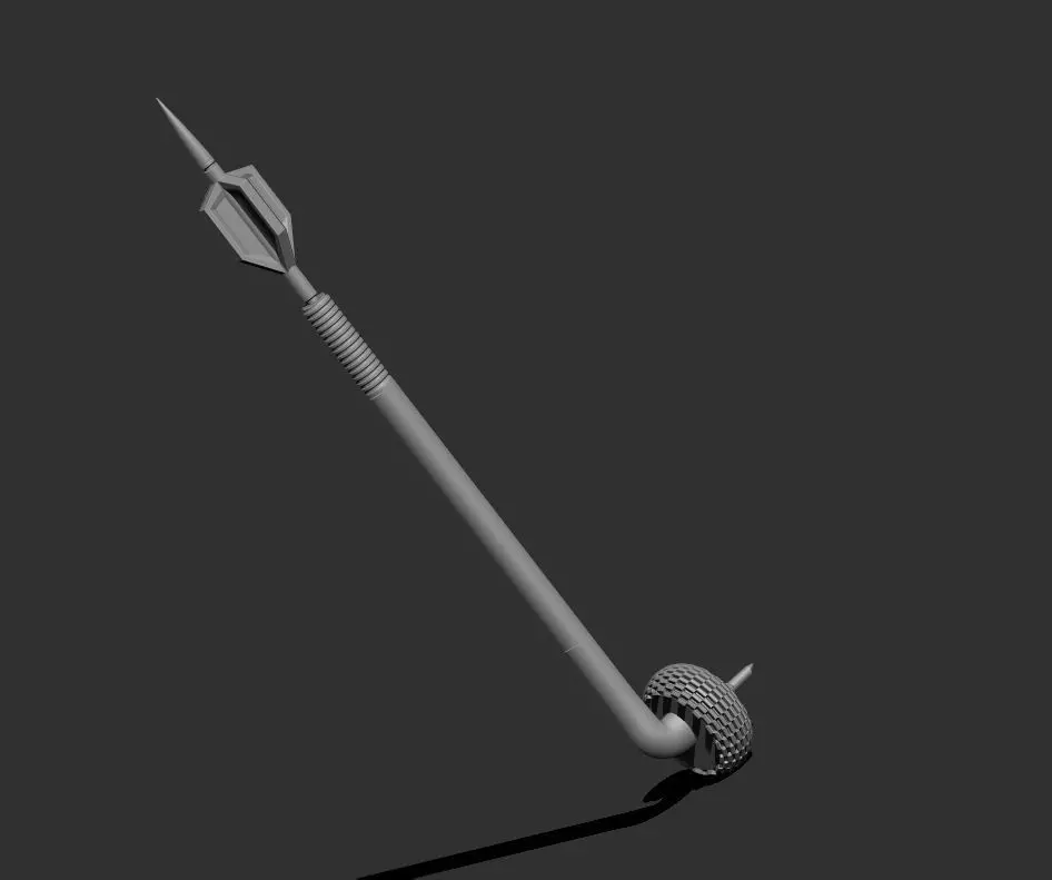 Mandalorian Boba Fett Stick  1to12 Split 3 Parts 3D print model_0