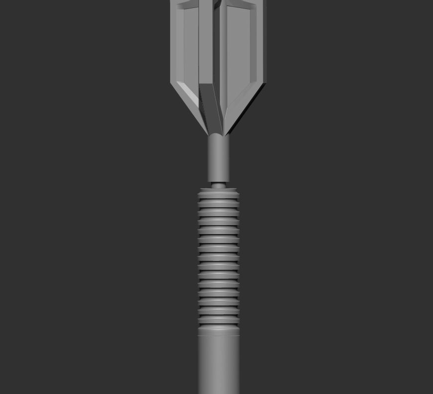 Mandalorian Boba Fett Stick  1to12 Split 3 Parts 3D print model_7