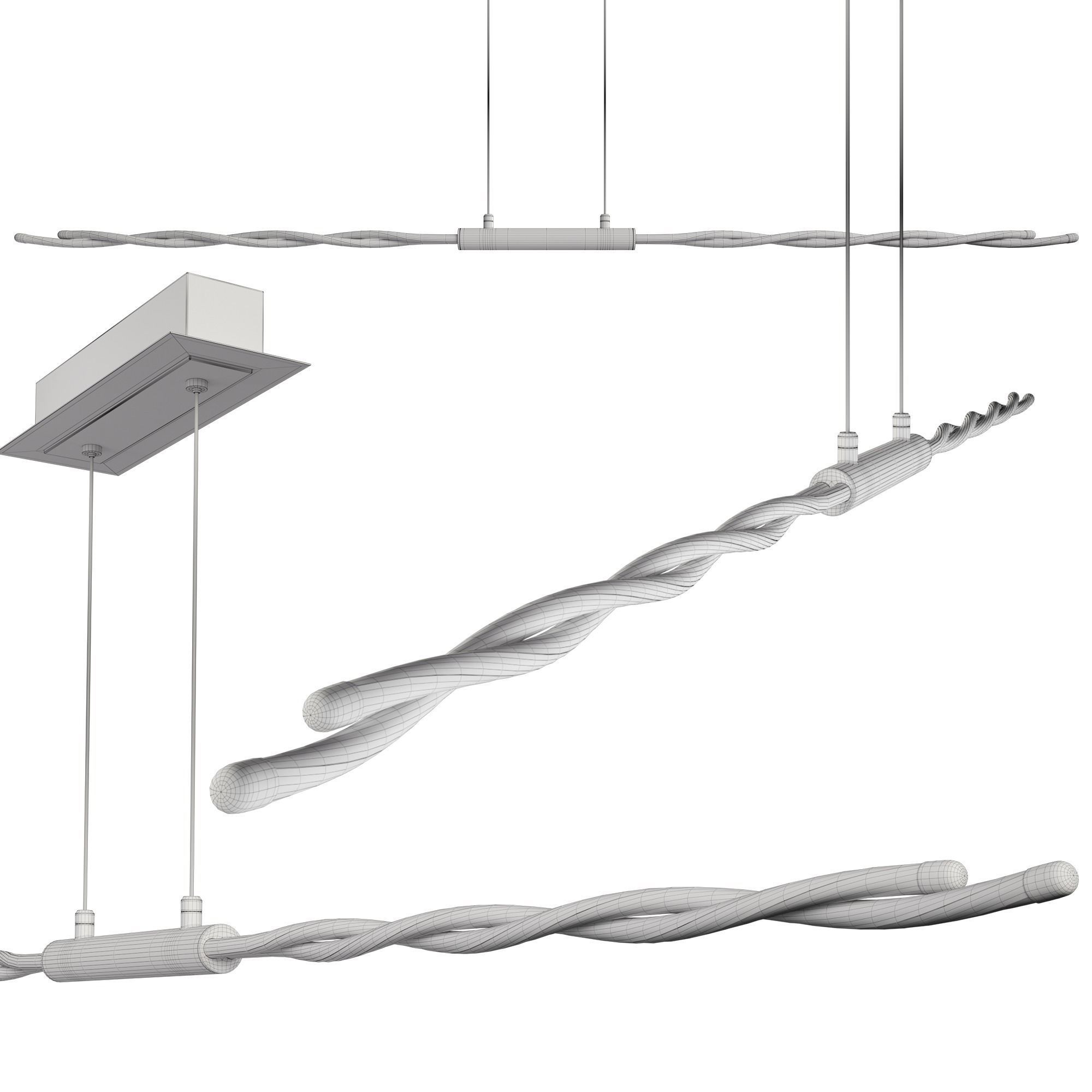 Lamp Hangeleuchte Portofino by TRIO LEUCHTEN 3D model_1