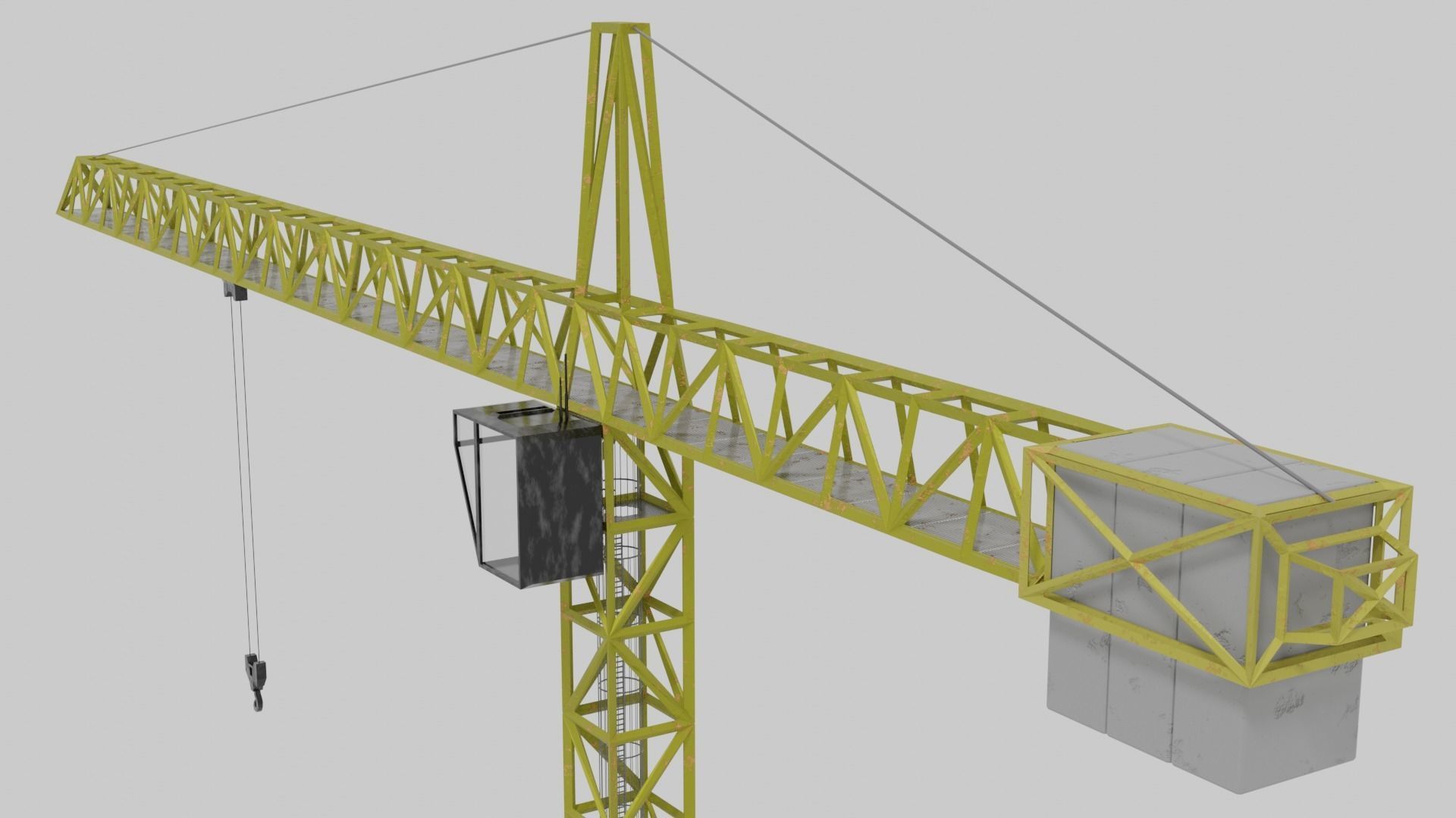 Construction Crane  3D model_1