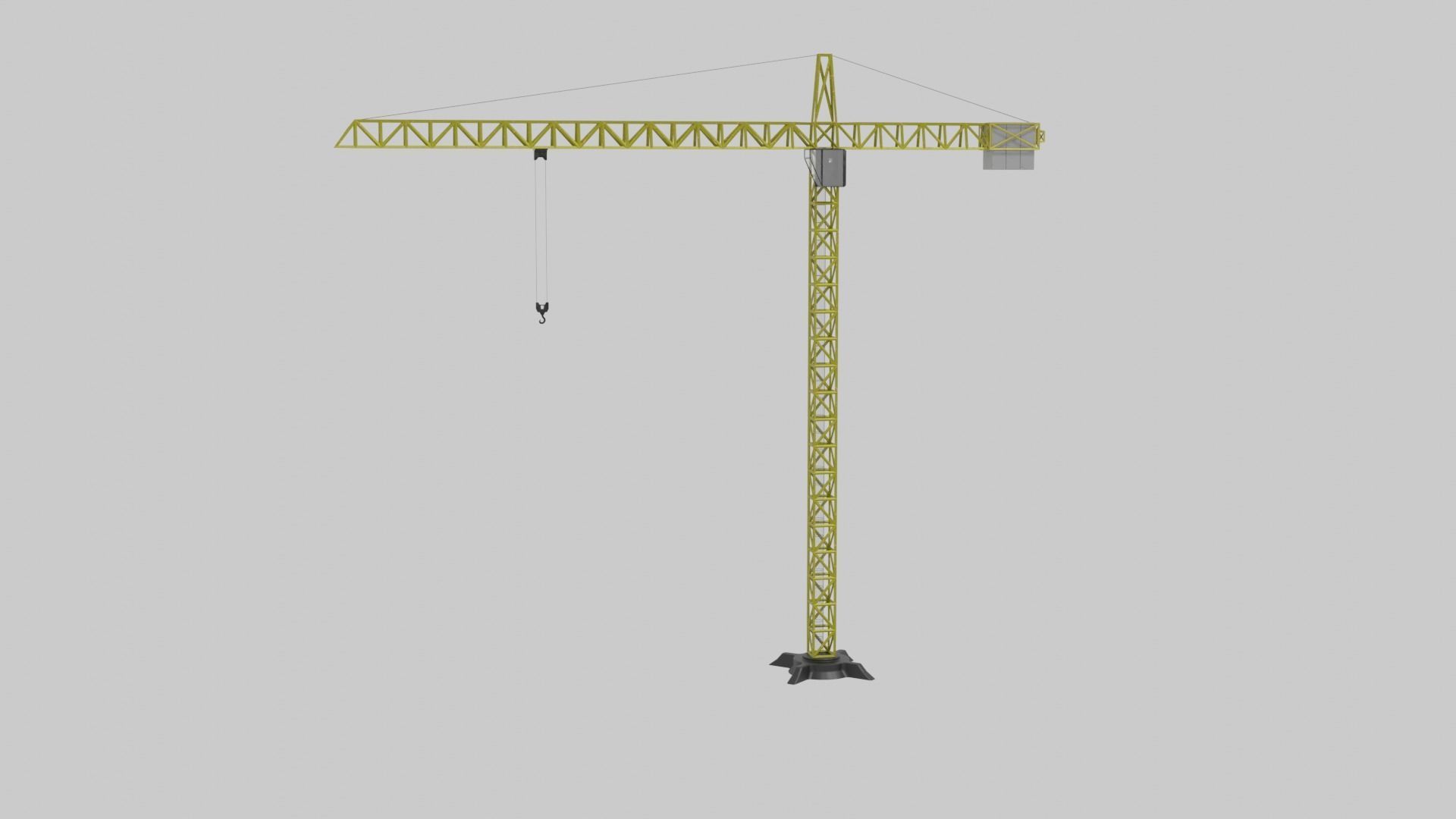 Construction Crane  3D model_2