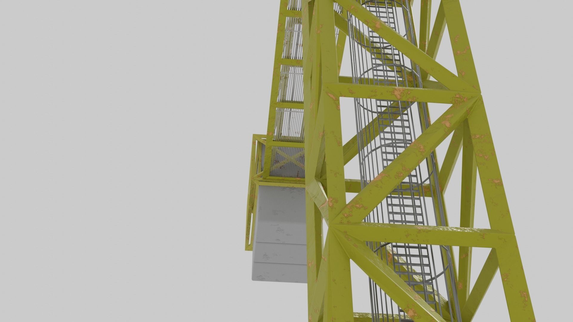 Construction Crane  3D model_3