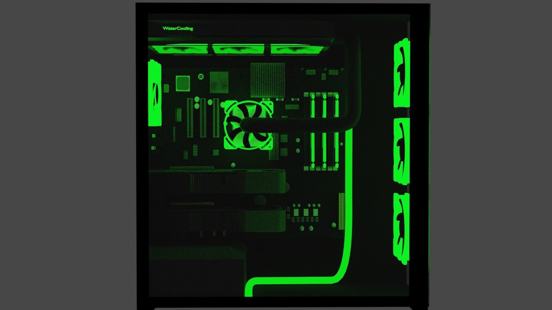 Gaming PC 3D model_2