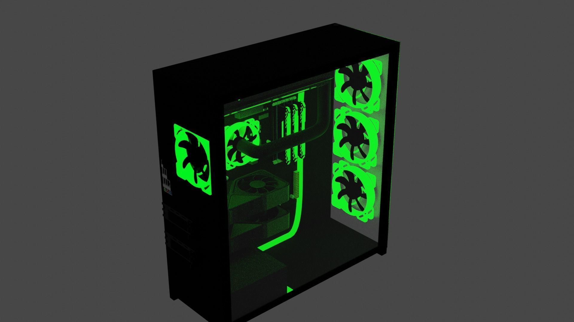 Gaming PC 3D model_4