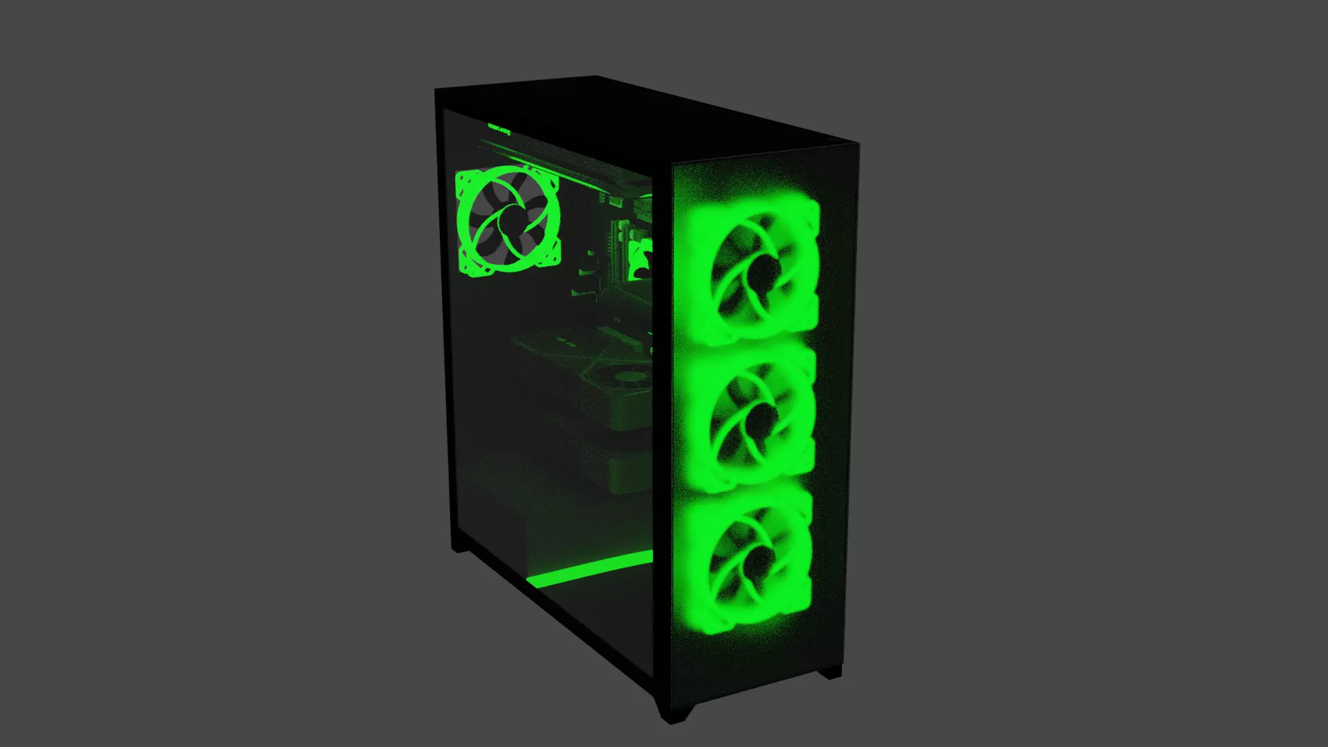 Gaming PC 3D model_0