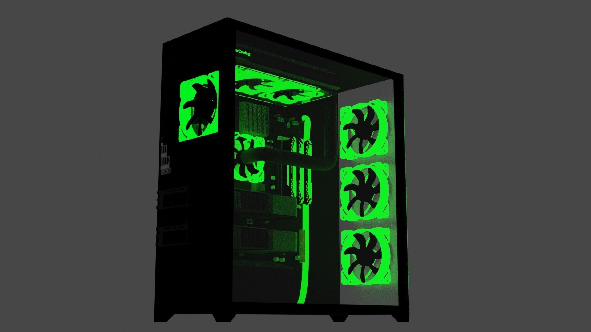 Gaming PC 3D model_1
