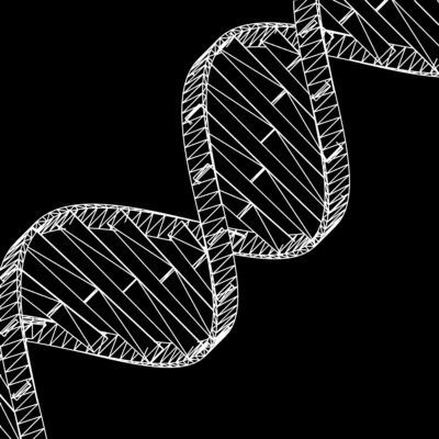 Simple DNA Strand 3D model_2