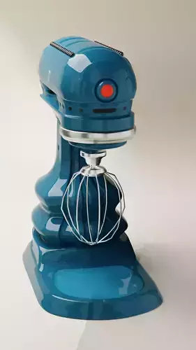 Futuristic mixer robot for interior kitchen Gun Shaped baking