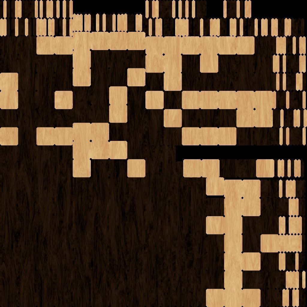 Chessboard chess set Low-poly 3D model_10