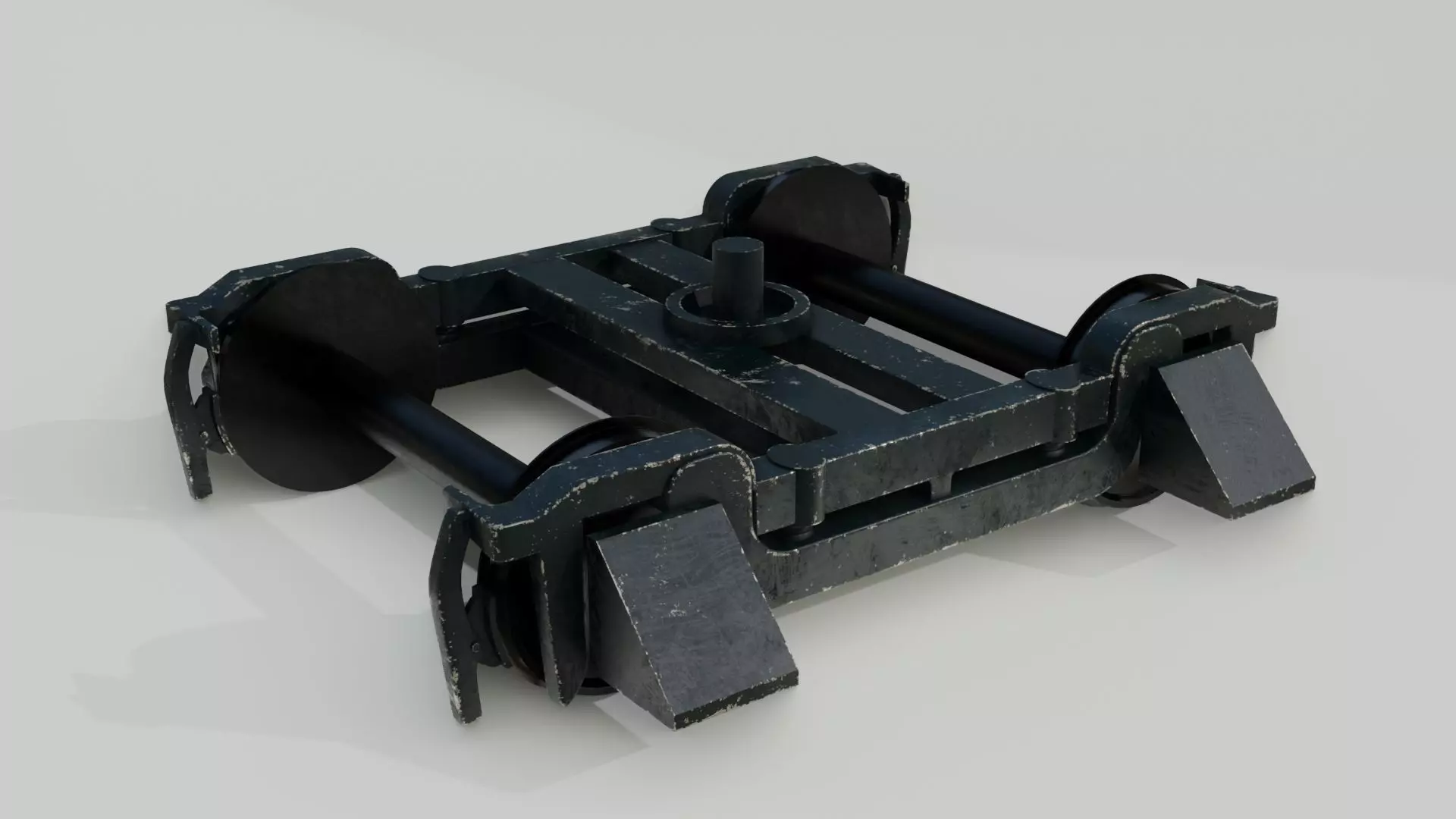 Train axis 3D model Low-poly Low-poly 3D model