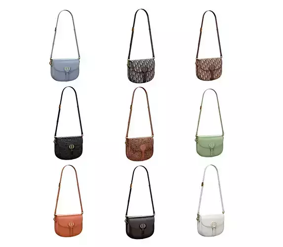 Christian Dior Medium Bobby Bag 3D Model Collection