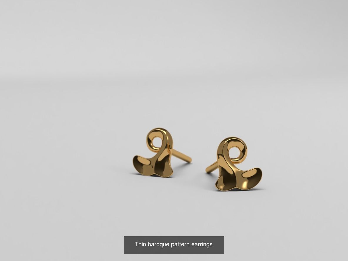 Baroque pattern jewelry collection  _3