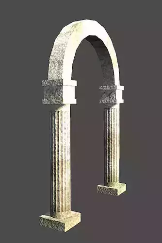 Derelict Archway Low-poly 3D model