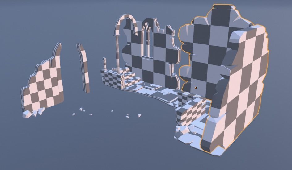 House Ruin 3D model Low-poly 3D model_14