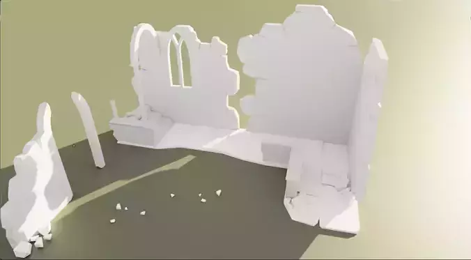 House Ruin 3D model