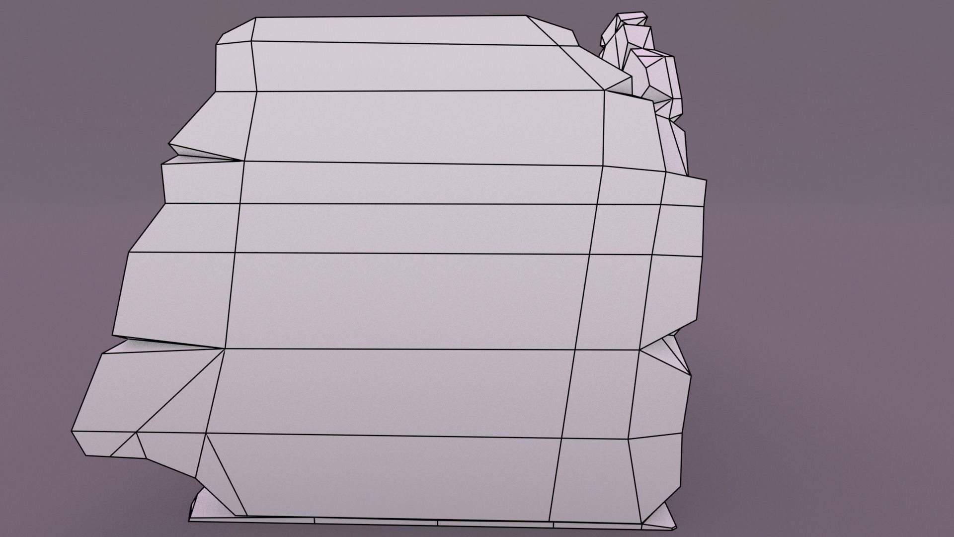 House Ruin 3D model Low-poly 3D model_19