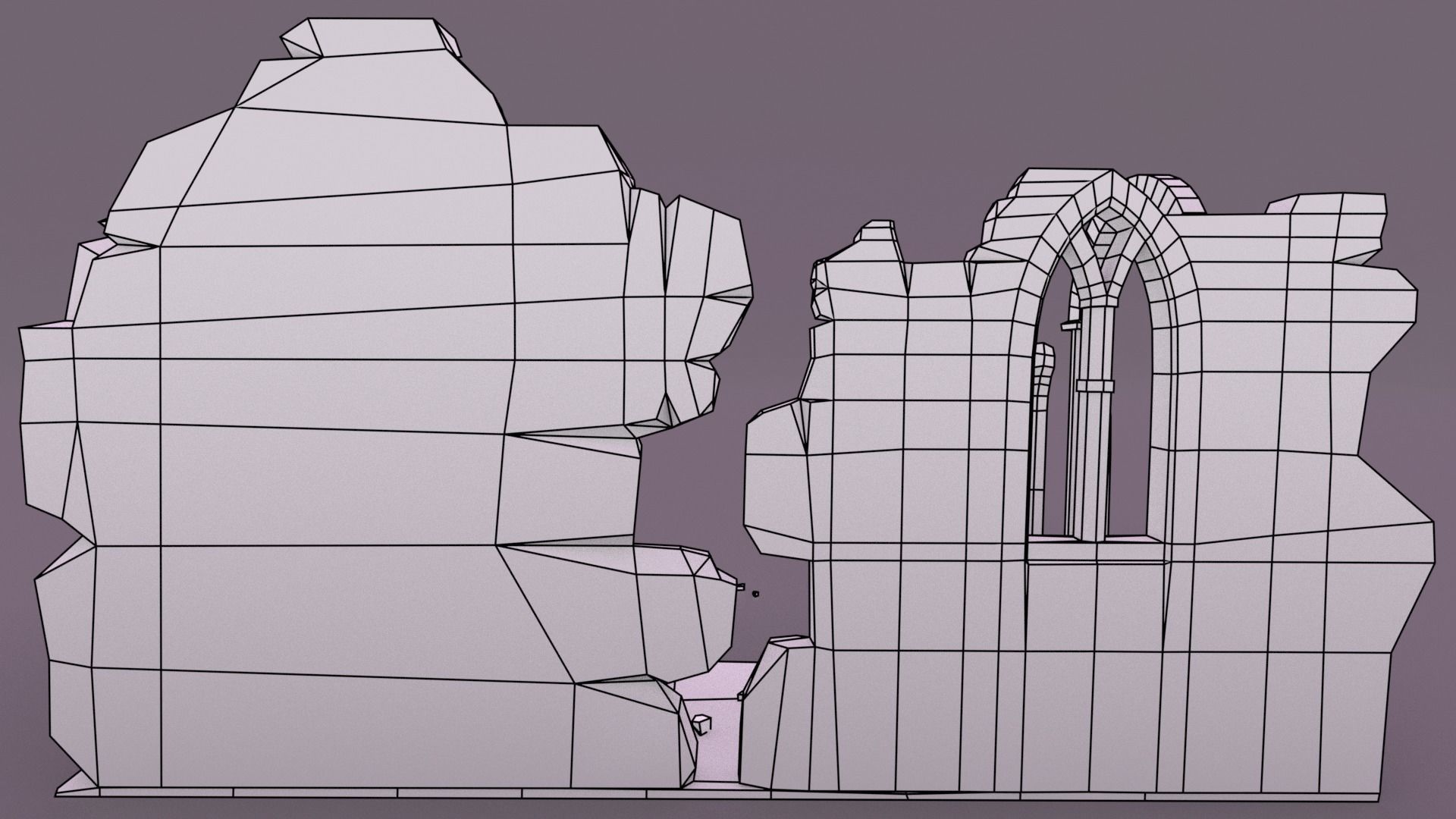 House Ruin 3D model Low-poly 3D model_22