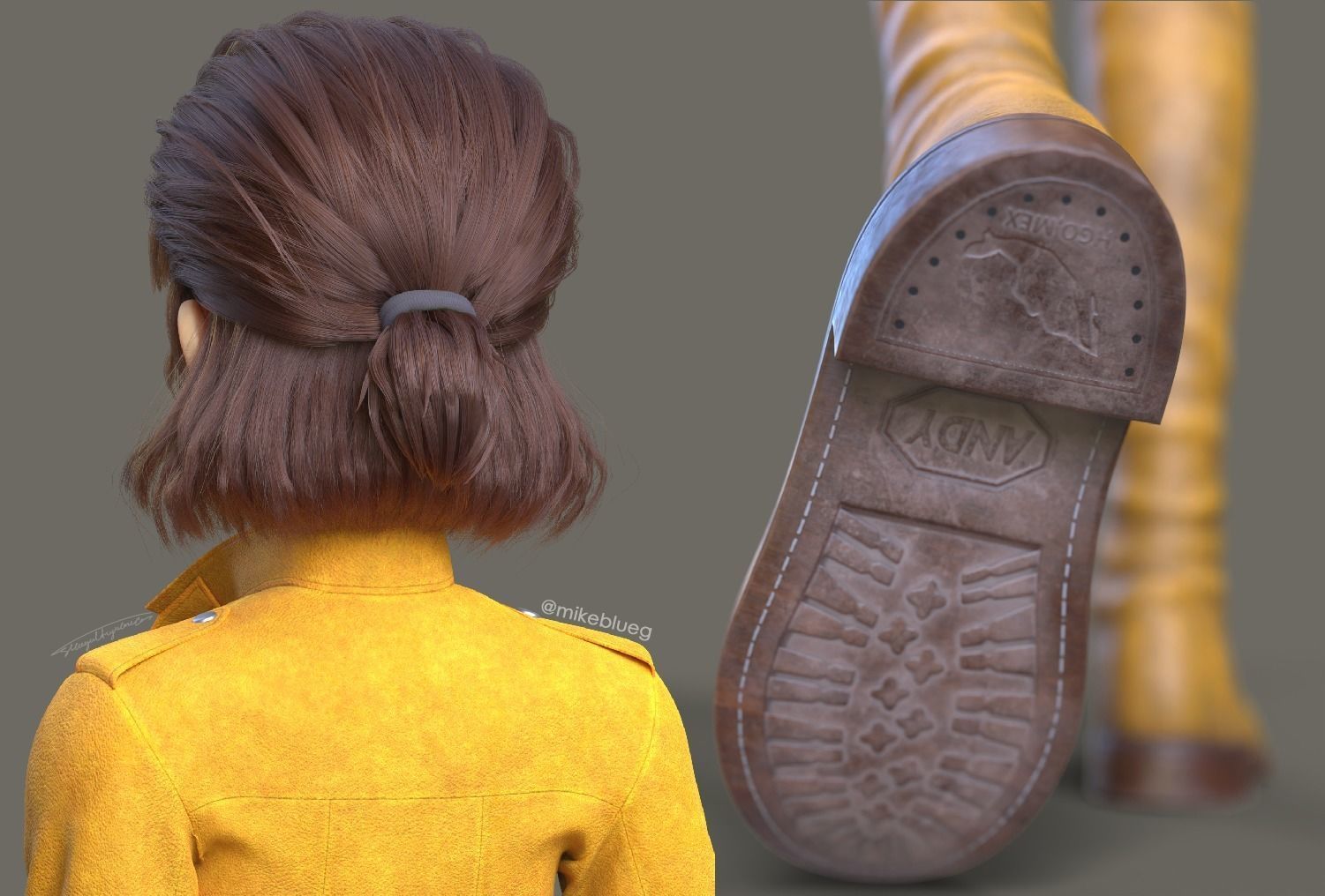 Laetitia Bresson Rigged - Lupin III The First Low-poly 3D model_8